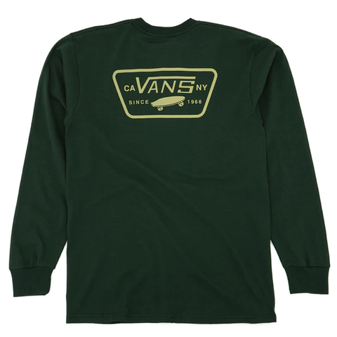 Vans Full Back Patch Long Sleeve - Deep Forest