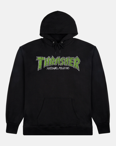 Thrasher Magazine: Brick Hoodie - Black