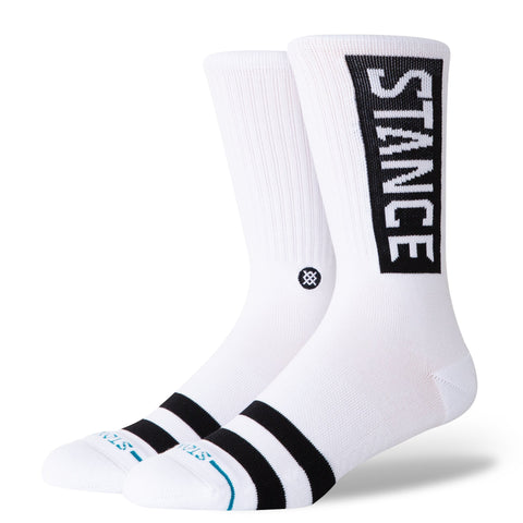 Stance Socks: OG Crew - White
