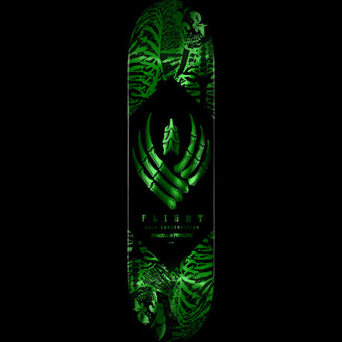 Powell Peralta: 8.5 Skeleton Green Foil Flight Deck