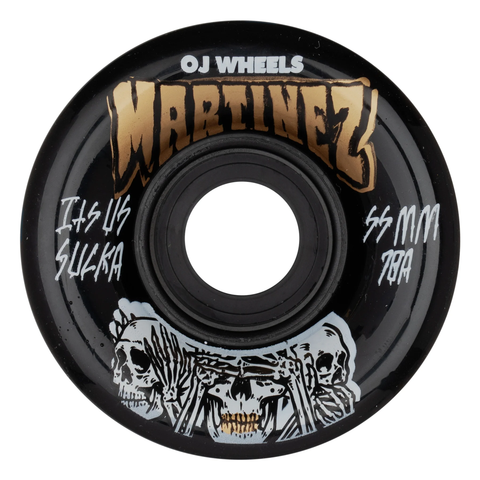 Oj Wheels: 55mm 78a Milton Martinez Hear No Evil Mini Super Juice Black