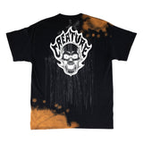 Creature Skateboards: Bonehead Flame Wash T-Shirt - Greasy Black