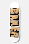 Baker Skateboards: 8.5 Tyson Peterson Brand Name - White Veneer