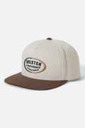 Brixton: Rhett MP Snapback - Off White/Pinecone Brown