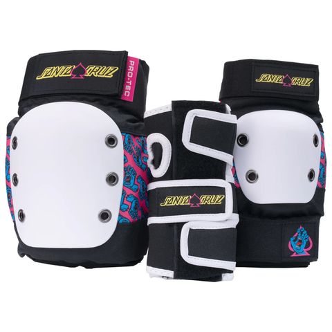 Pro-Tec: STREET GEAR 3-PACK PAD SET - SANTA CRUZ SIGNATURE EDITION