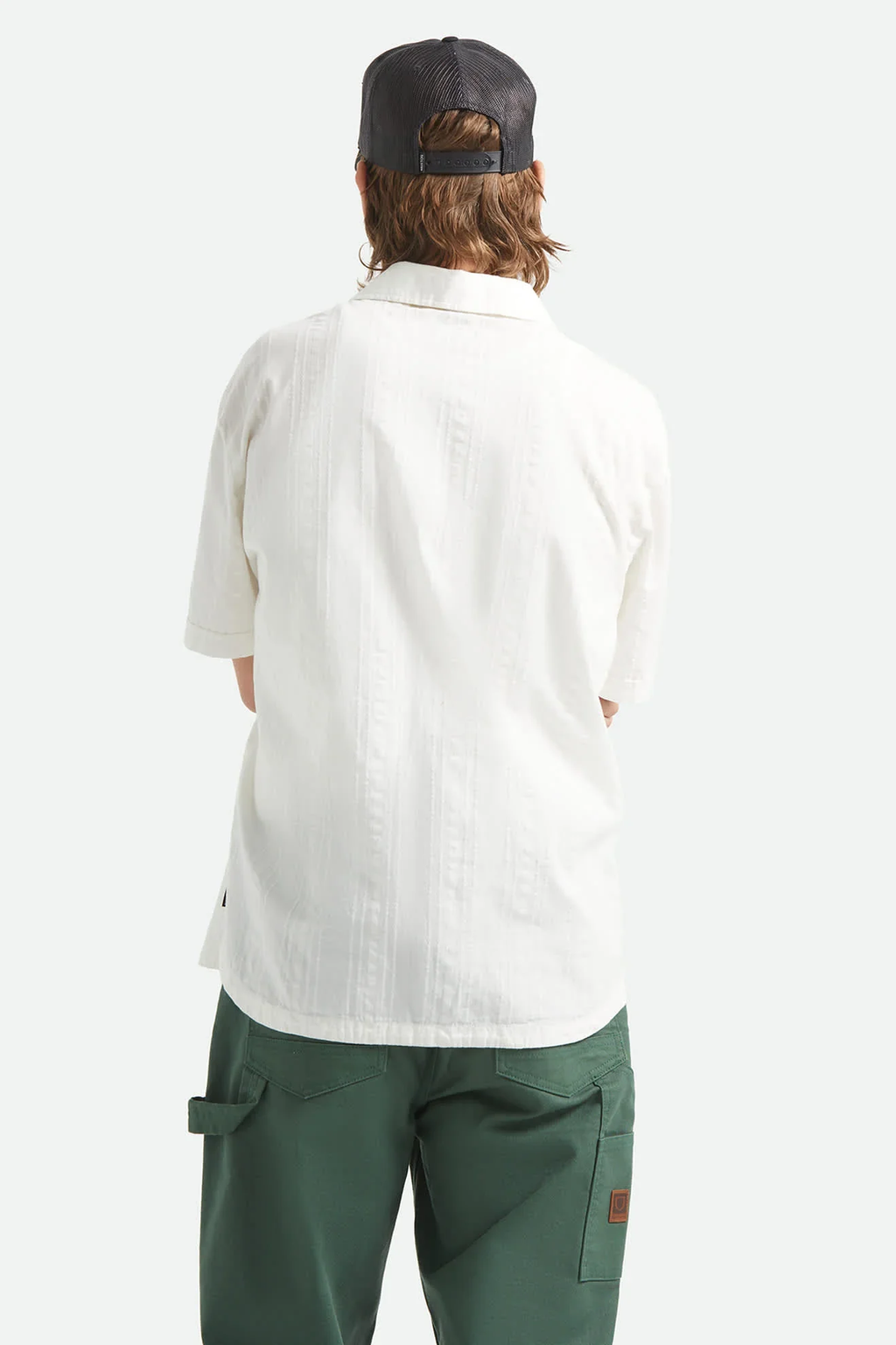 Brixton: Vintage Short Sleeve Woven Shirt - Off White