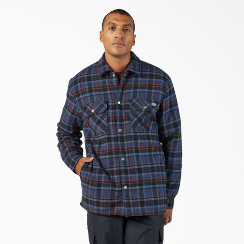 Dickies: High Pile Lined Flannel Shirt Jacket - Naval Academy