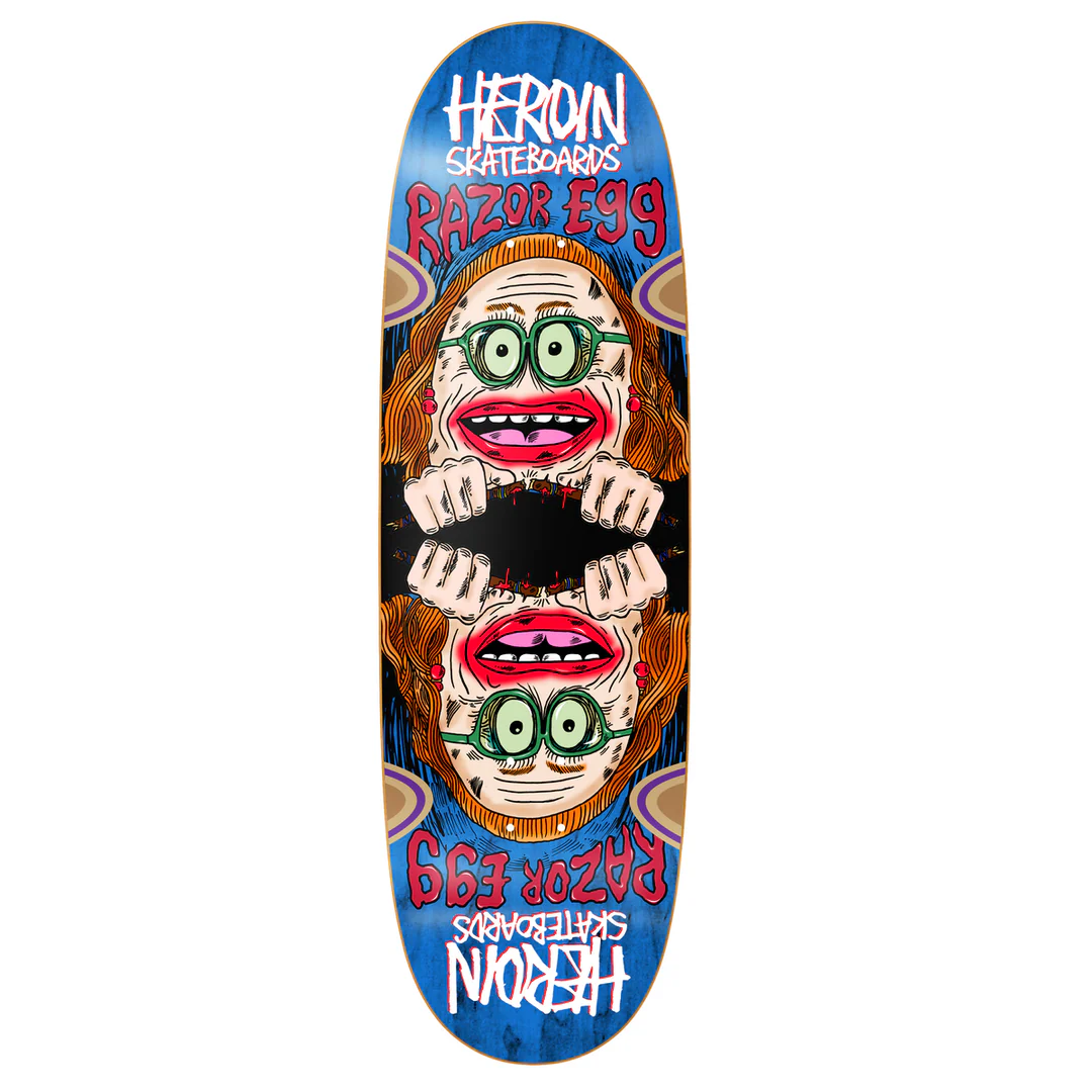Heroin Skateboards: 9.75 Auntie Razor Egg Deck