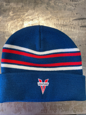 Venture Heritage Cuff Beanie - Navy/Red/White