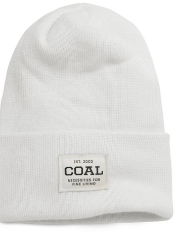 Coal Uniform Knit Cuff Beanie - White