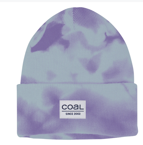Coal Standard Acrylic Knit Cuffed Beanie - Purple Tie Dye
