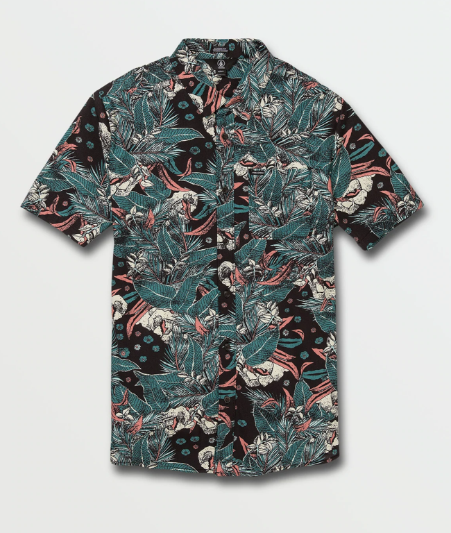 Volcom Nada Floral S/S - Black