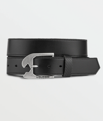 Volcom Skully Leather Belt - Black