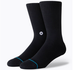 Stance Socks: Icon Black White