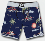 Volcom Isle Hoppa Scallop Shorts - Niagara