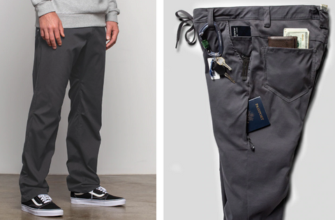 686: Mens Everywhere Pant Relax Fit - Charcoal