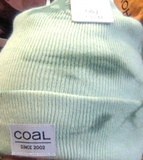 Coal Standard Acrylic Knit Cuffed Beanie - Light Green Tie Dye