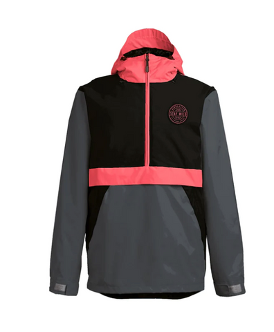 AirBlaster: Trenchover Jacket - Black/Hot Coral