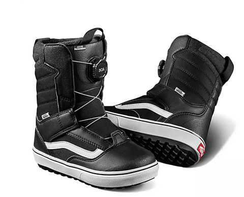 Vans Snowboard Boots: Juvie Linerless Black/White 22/23