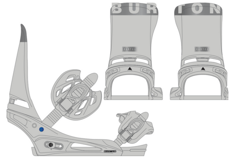 Burton: Cartel EST Bindings - Gray Cloud 22/23