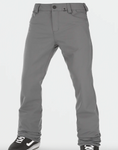 Volcom Snow: MENS 5-POCKET TIGHT PANTS - Dark Grey