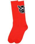 Pig Wheels: Pig Head Tall Sock