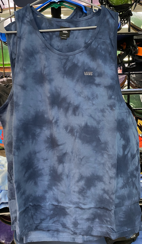 Vans Tie Dye Drop V Tank - Dress Blues