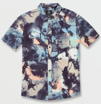 Volcom Skulli Print S/S Shirt - Navy