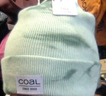 Coal Standard Acrylic Knit Cuffed Beanie - Light Green Tie Dye