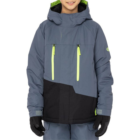 686: Boys Geo Insulated Jacket - Orion Blue Colorblock 2023
