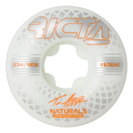 Ricta Wheels: 52mm Asta Reflective Natural Slims 101a