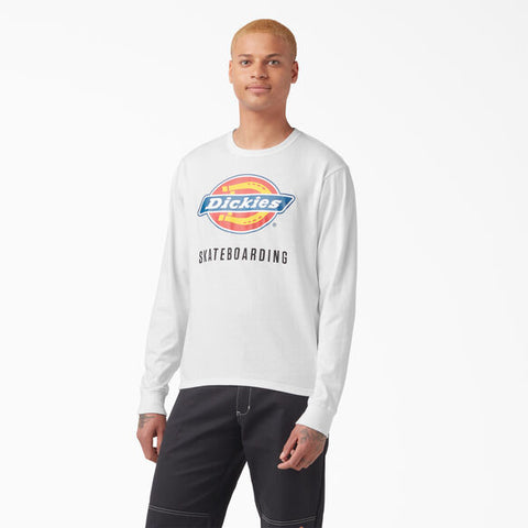 Dickies Skateboarding Long Sleeve Logo T-Shirt - White