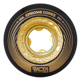 Ricta Wheels: Chrome Core - Black/Gold 99a