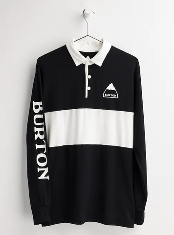 Burton: Midweight Rugby Shirt - True Black/Stout White