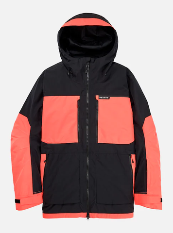 Burton Frostner Jacket - True Black/Tetra Orange