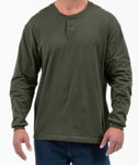 Dickies Henley L/S T-Shirt - Olive Green