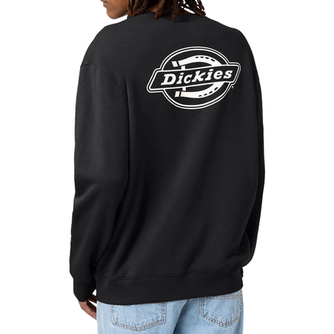 Dickies Logo Crew Neck Fleece Sweatshirt - Black