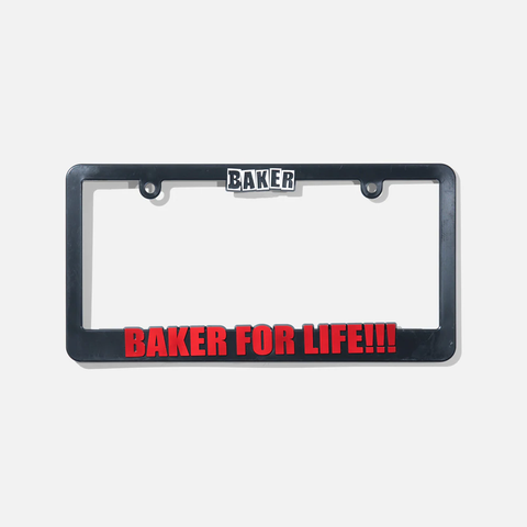 Baker For Life License Plate Cover