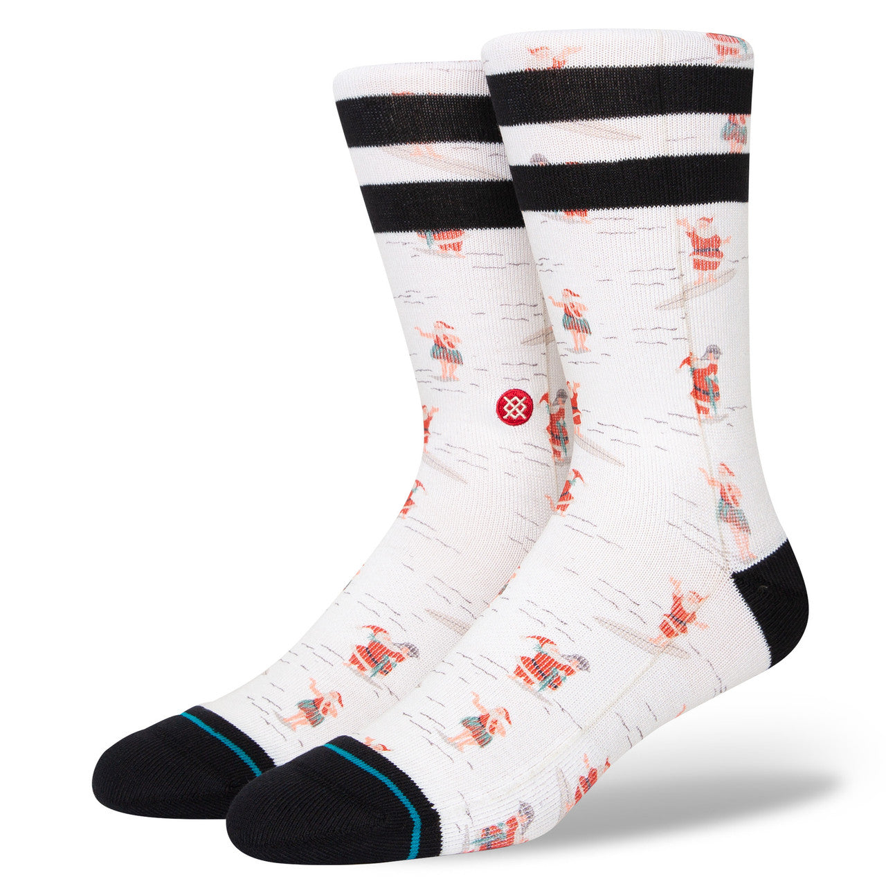 Stance Socks: Shranta - Off White