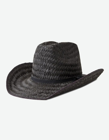 Brixton: Houston Straw Cowboy Hat - Black
