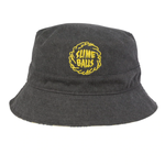 Slime Balls: Mono Splat Reversible Bucket Hat - Washed Black