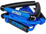 Ronix: 10" Hide Grip Handle + 25 ft 5-Section Bungee Surf Rope - Blue/Silver