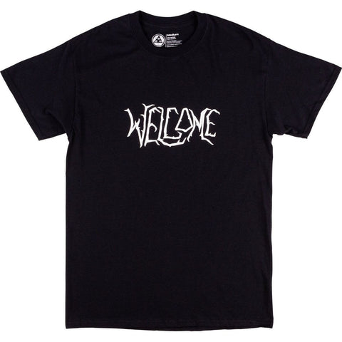 Welcome Black Lodge T-Shirt - Black/White Puff