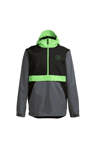AirBlaster: Trenchover Jacket - Black Hot Green