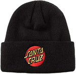 Santa Cruz: Classic Dot Long Shoreman Beanie - Black