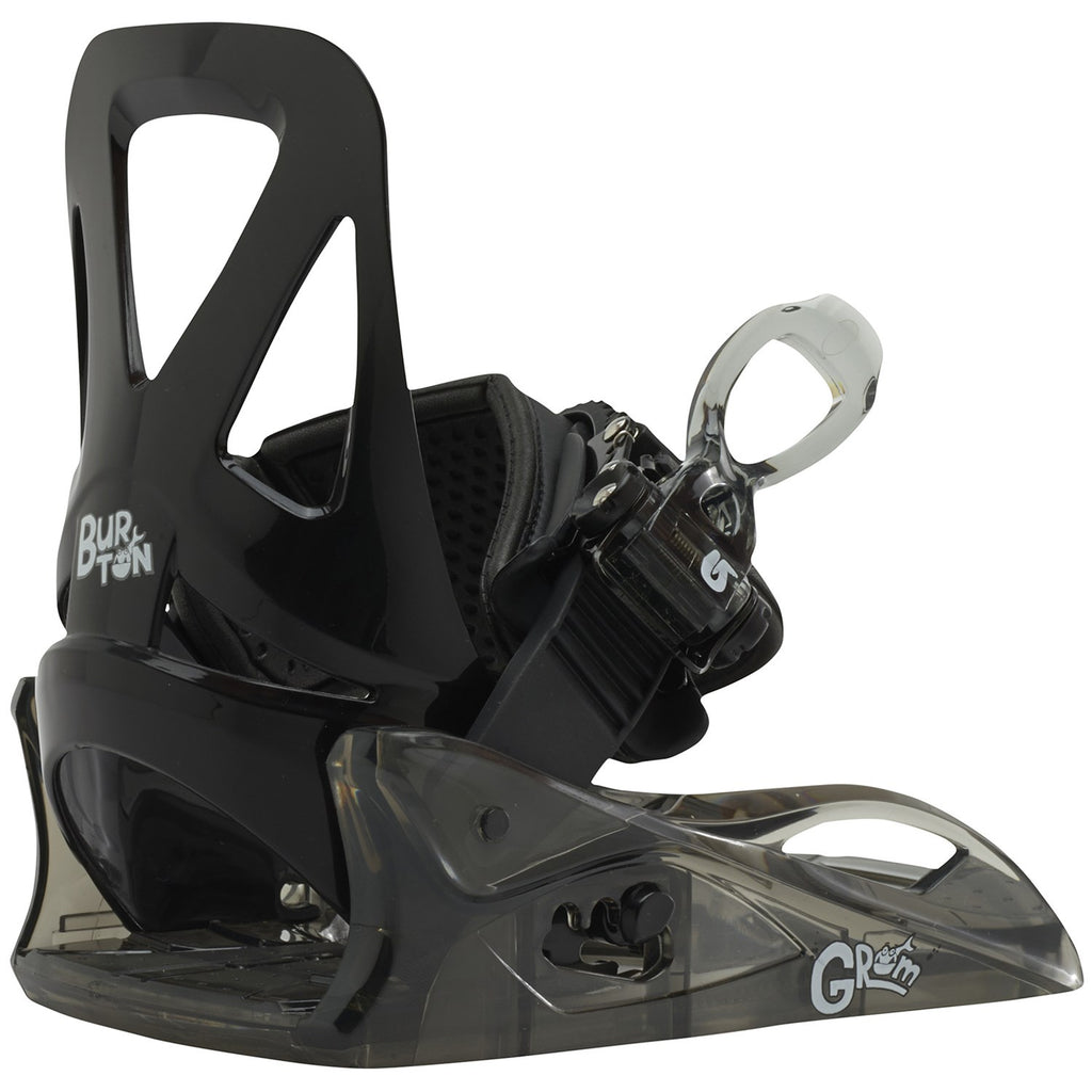 burton grom snowboard bindings Kids' Black / M friendly on all levels Easy Burton Grom Disc Kids' Snowboard