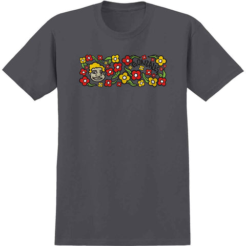 Krooked: Sweatpants S/S Tee - Charcoal