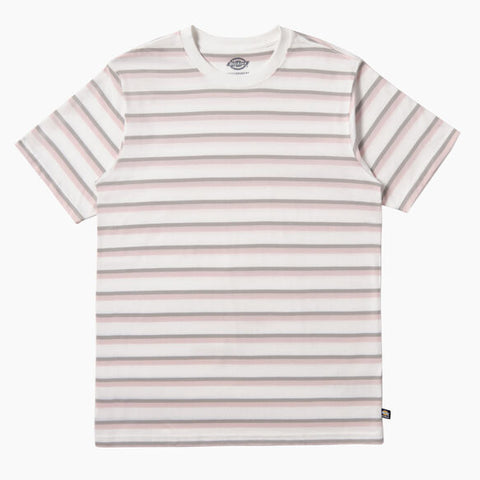Dickies Skateboarding Striped T-Shirt, Lotus Pink/White Stripe