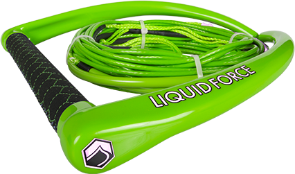 Liquid Force: Apex Handle w/70' Dyneema Line - Green Suede
